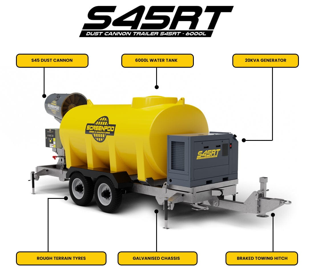 S45 6000 Litre Rough Terrain Trailer