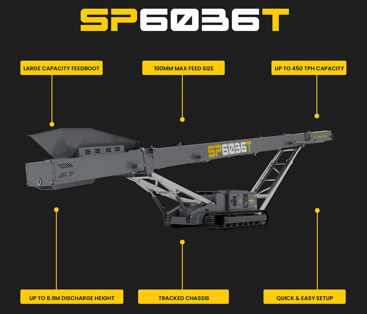 SP6035T Tracked Conveyor