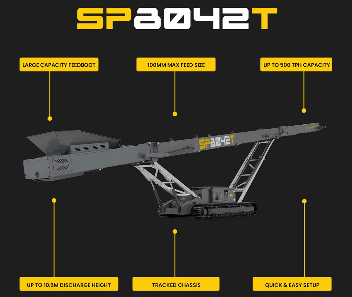 SP8042T Tracked Conveyor