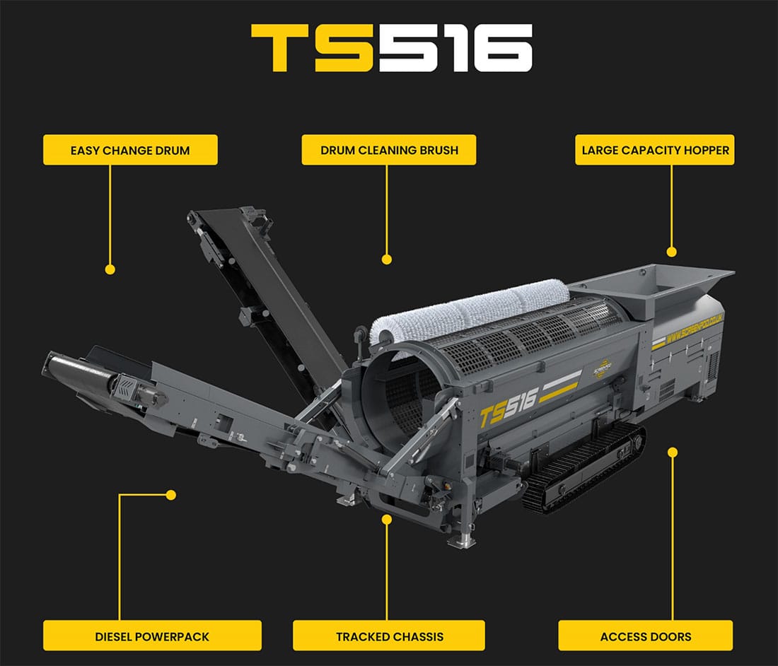 TS516 Trommel Screen